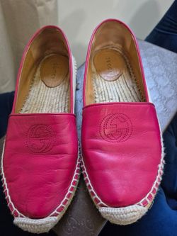 Gucci leather espadrille