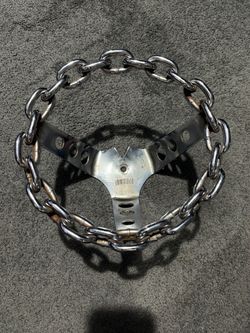 Lowrider 8ball chain steering wheel