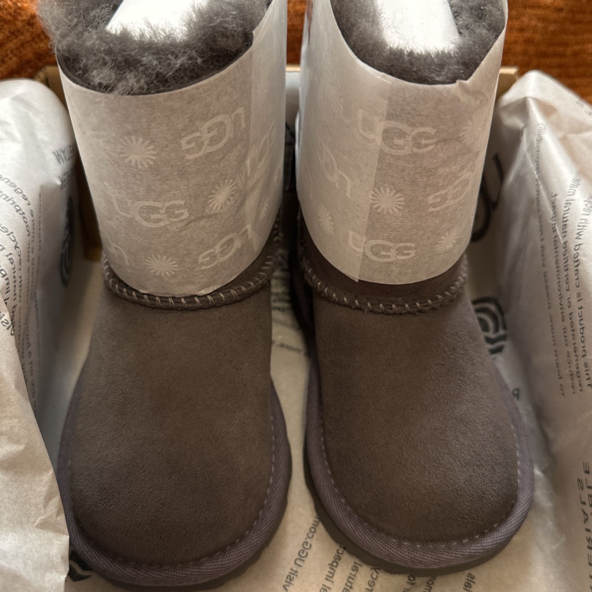 Ugg Grey Bailey Bow II Toddler 7