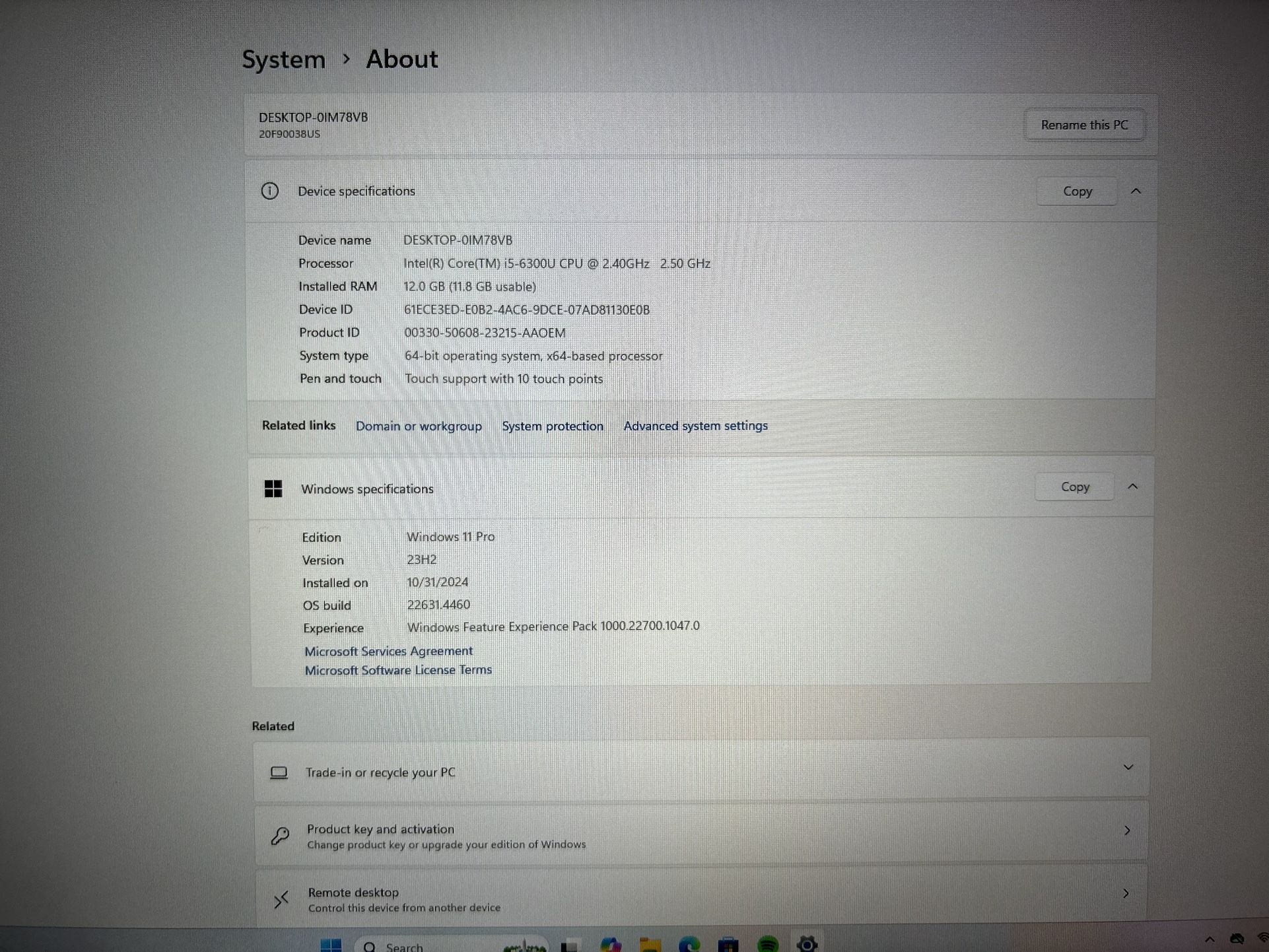 Lenovo Thinkpad T460s I5 Vpro