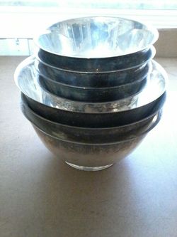 Oneida silver bowl set 7 pieces
