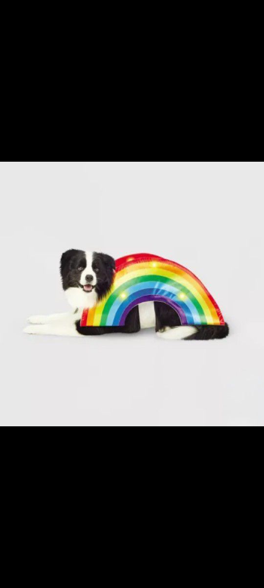Rainbow Dog Costume Size LARGE