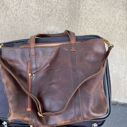 Osgoode Marley Brown Vintage Leather Messenger Bag