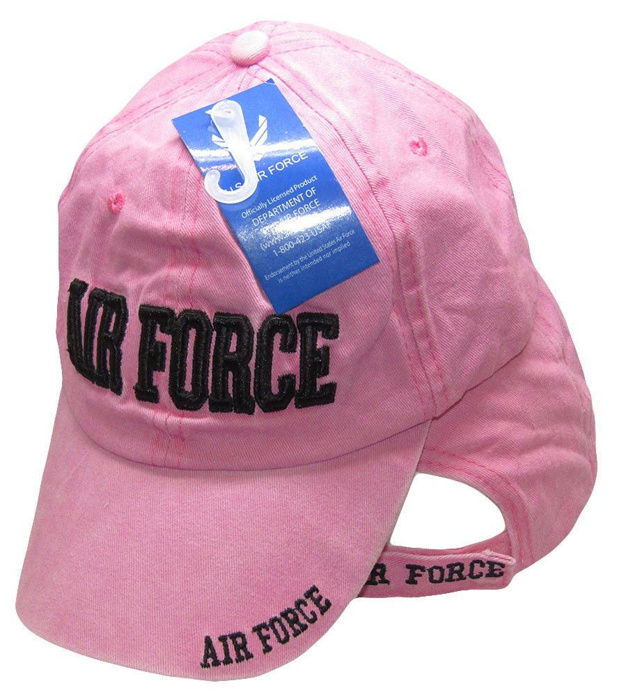 U.S. Air Force Letters Pink Embroidered Cap