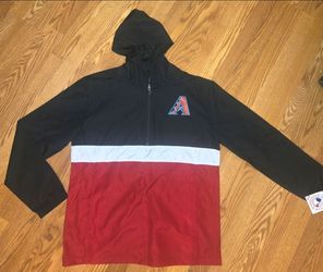 Arizona Diamondbacks rain jacket windbreaker L