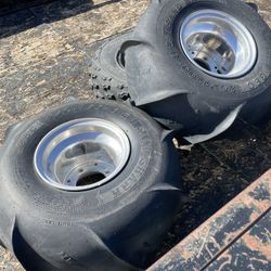 GBC Sand Sharks Tires And Rims 20x11x8 L and R