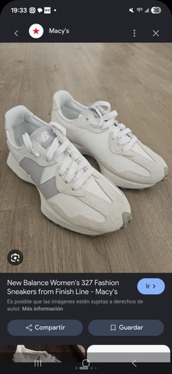 New Balance 327 Casual Women's Sneakers Shoe Faux Leather Sea Salt Grey