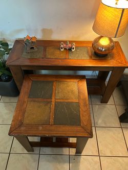 Tables and chair