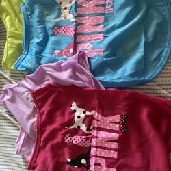 4 Thin, Breathable Dog Shirts For Medium Dog Size L