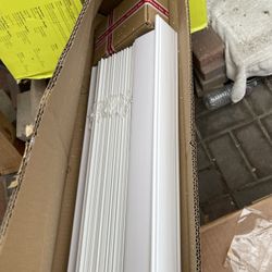 2” cordless Faux Wood Blind White 60.5X64 (C5)