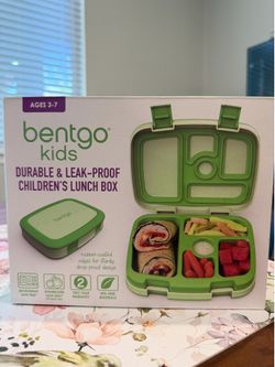 Bentgo Kids Leak-Proof Lunch Box Bento Box Green - Brand New