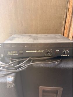 Complete DJ System 2 American Audio CDI300 Players QD6 Mixer 2 Marathon DJ1502 Speakers EQ CASE