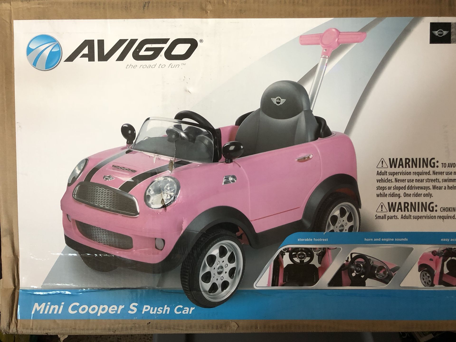 Avigo Mini Cooper S Push Car