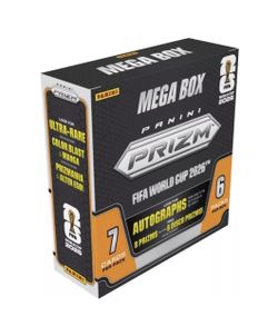 Panini 2026 Prizm FIFA World Cup MEGA BOX Soccer Trading Cards In Hand