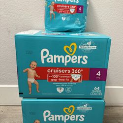 Pampers Cruisers 360 Size 4 (149 Total)