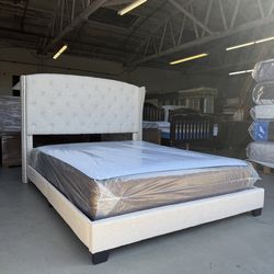 Queen bed and mattress