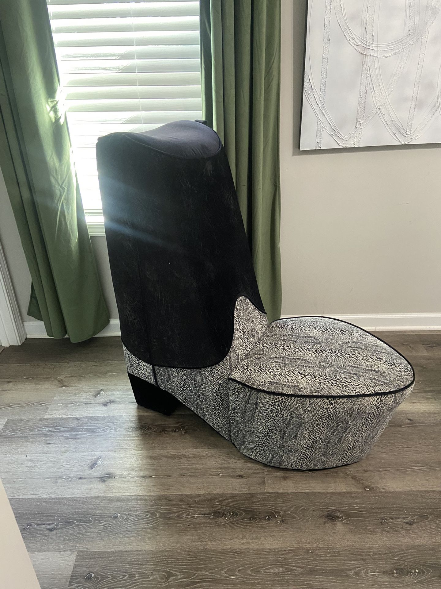 Cowboy Boot Chair.*Rare*