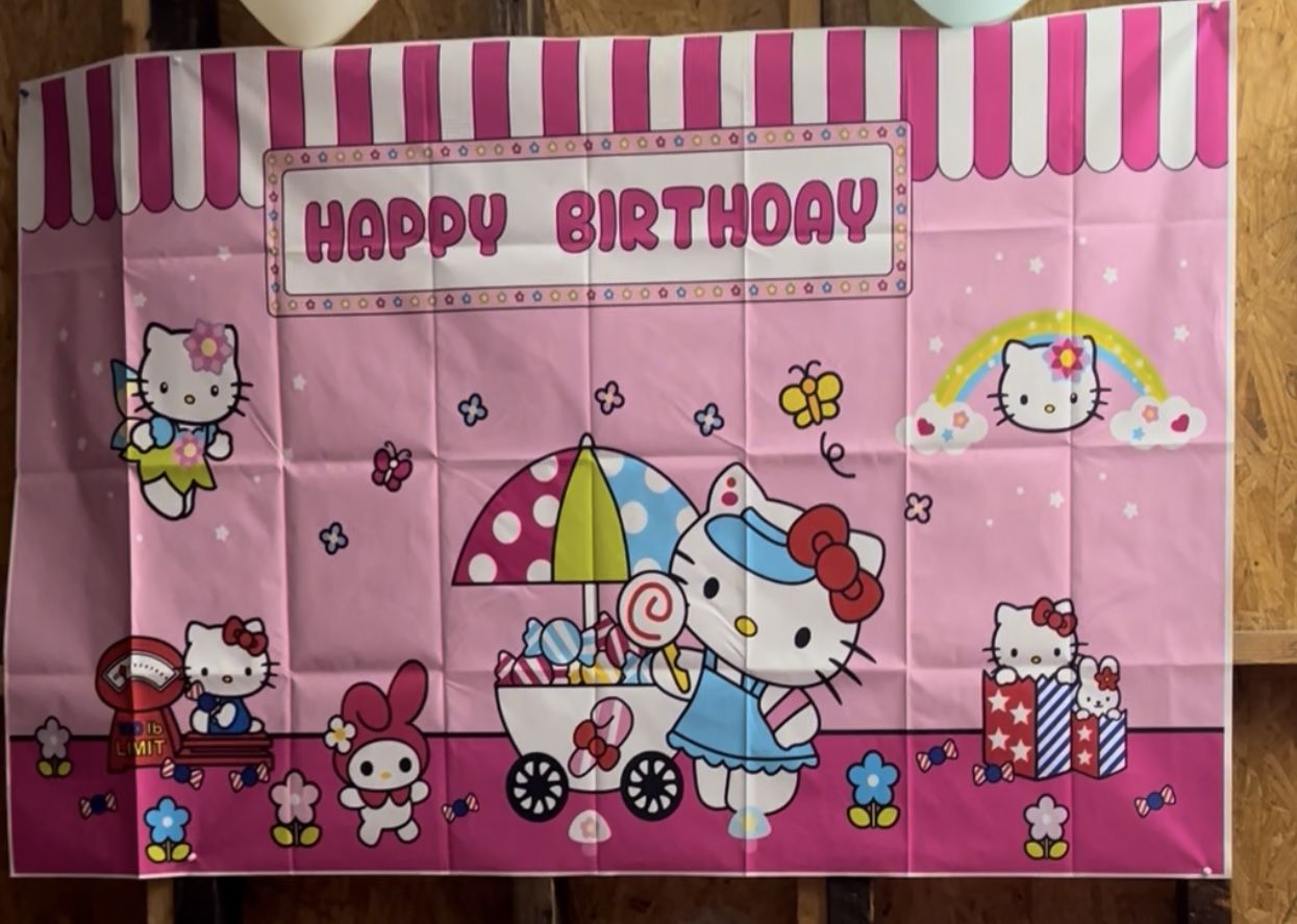 Hello Kitty Birthday Banner