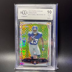 2014 Topps Chrome Odell Beckham Jr Xfractor BGS 10 Rookie Best Catch Ever