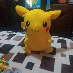 Pikachu Plush Pokémon Stuffed Toy Kids Large 14" Authentic Toy Factory 2011