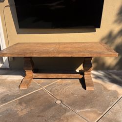 Living Spaces Wooden Dining Table 