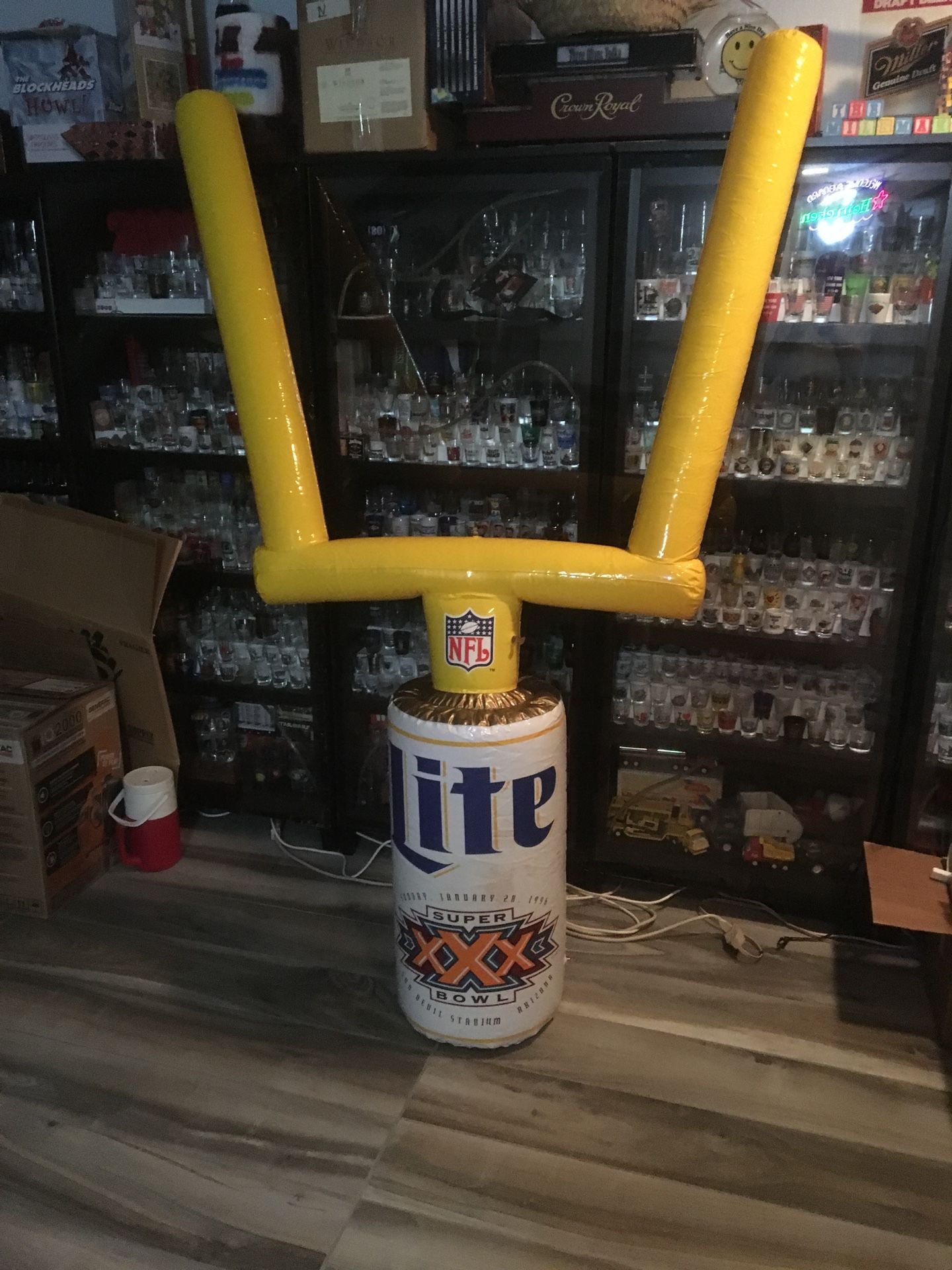 Lite Super Bowl XXX beer Bar Neon Light Goalpost