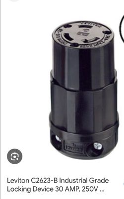 Leviton locking connector (C2623-B) 30 A 250 V