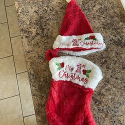 My First Christmas Stocking And Hat