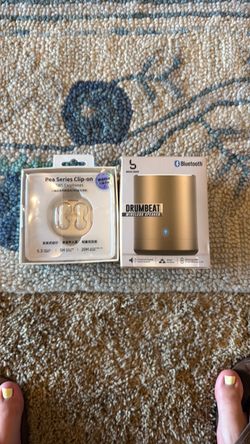TWS Clip-On Earphones & Bluetooth Speaker Bundle Unused