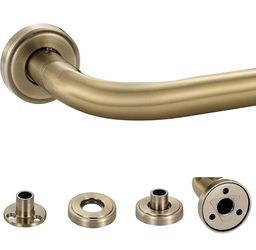 Antique Bronze Wrap Around Curtain Rod, 1 Inch Diameter, 28 to 56 Inch