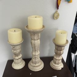 Candle Holders With Candles 