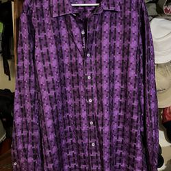 ROBERT GRHAM Sz 2XL DRESS SHIRT