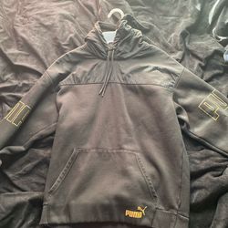 Black And Yellow Puma Hoodie