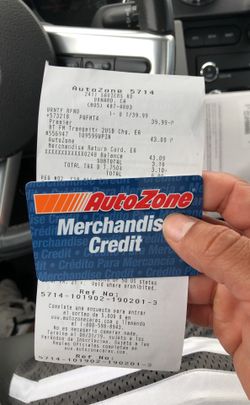 AutoZone Store credit