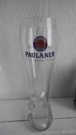 Paulaner Munchen Beer Glass Boot