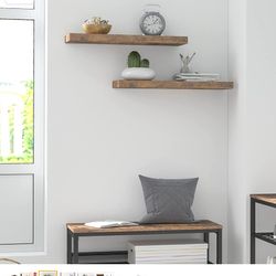 HOOBRO Floating Shelves, Wall Shelf Set of 2! STEAL OF A DEAL!!