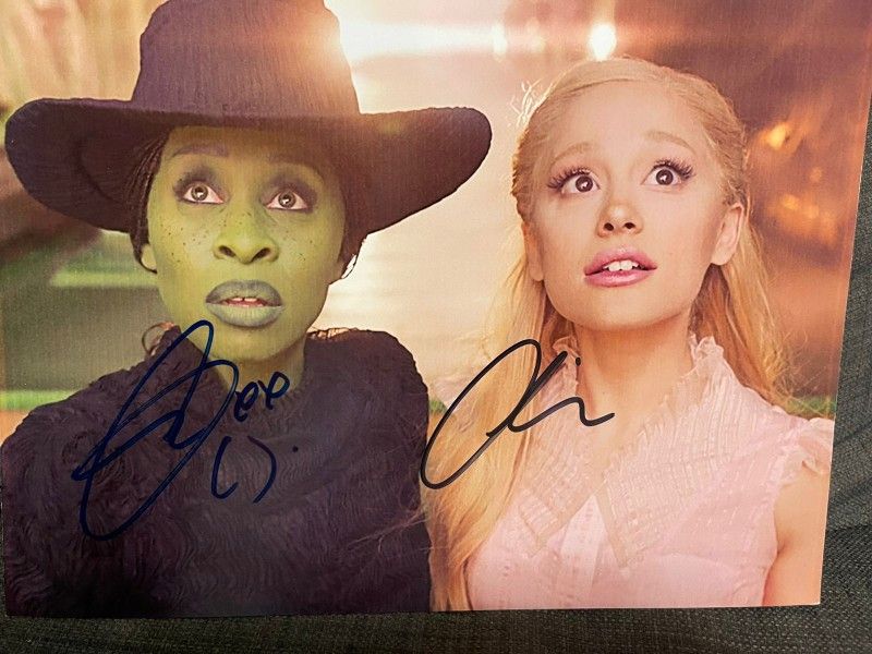 Cynthia Erivo And Ariana Grande Wicked Poster Signed