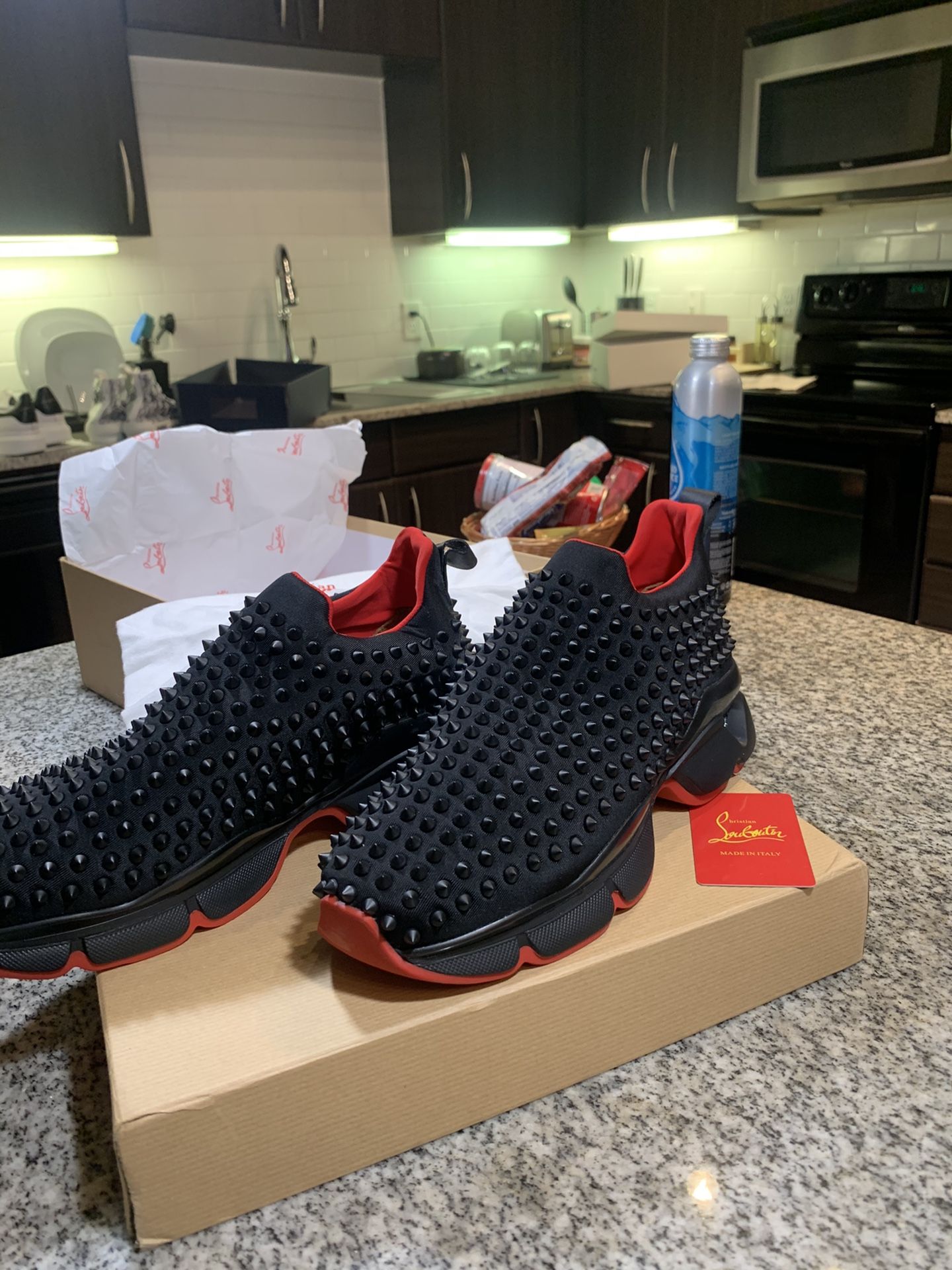 Christian Louboutin Authentic Spike Sneakers