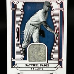 2025 Panini National Treasures Satchel Paige Game Worn Jersey /75