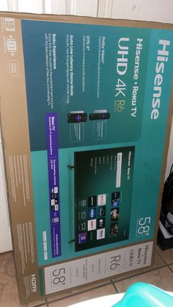 58 in Hisense Roku smart tv