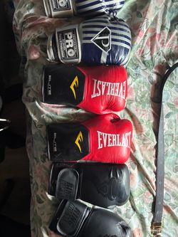 Mixed Boxing Gloves Lot of 3 Pairs (everlast,ring horns)