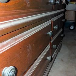 Huge Dresser With A Mirror. 