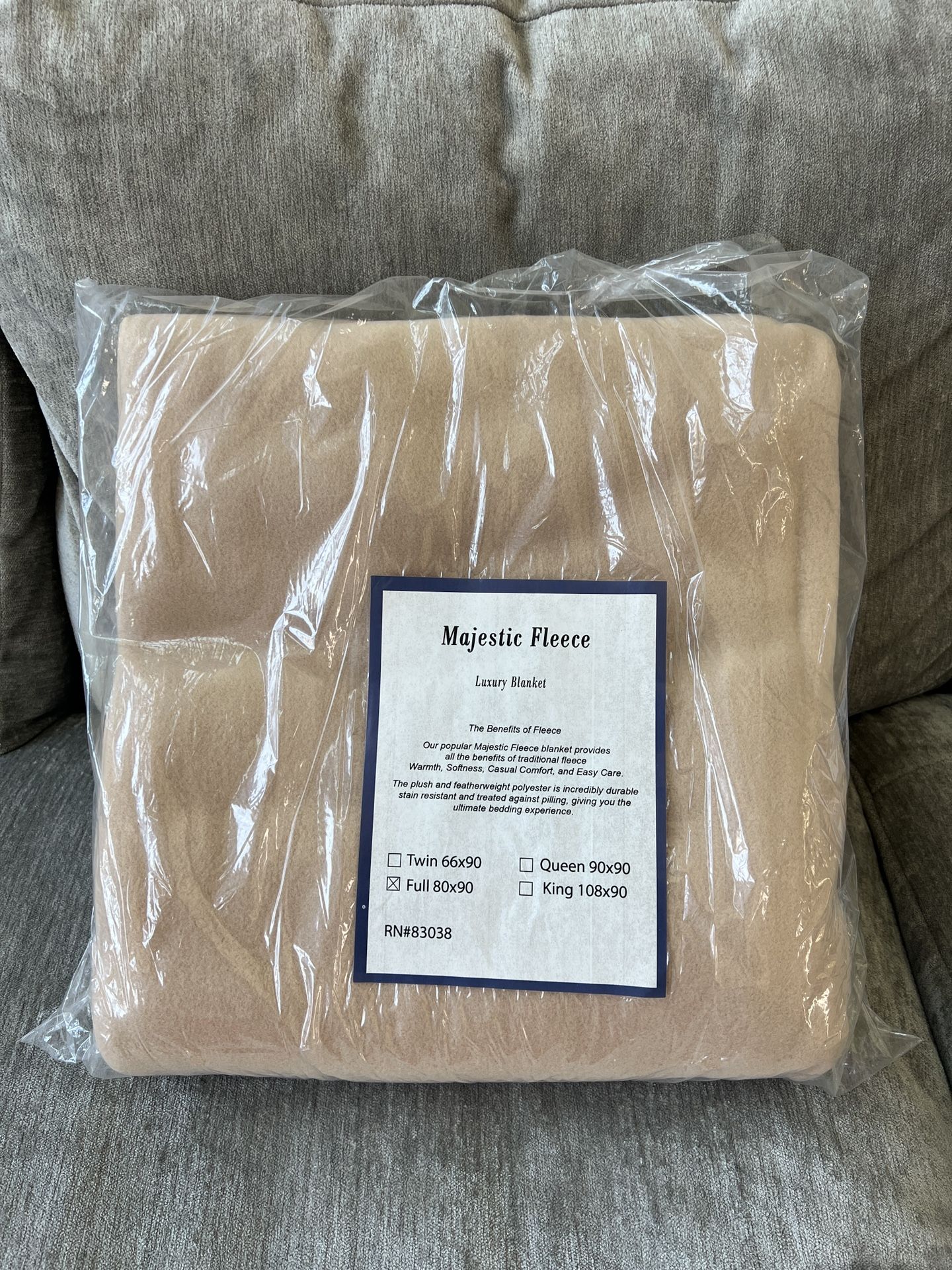 Brand New Luxury Fleece Blanket, Full Size