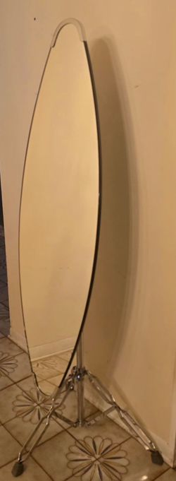 1970's Vintage oval floor mirror.