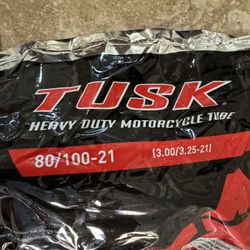 Tusk Heavy Duty Motorcycle Tube – 80/100-21 (3.00 / 3.25-21) – New