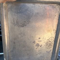 Antique Metal Serving Tray