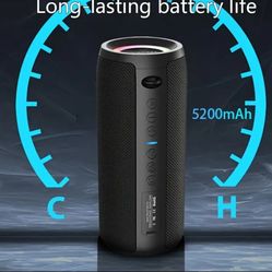 new portable rechargeable Bluetooth speaker 40 watts big battery 5,200ma
