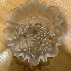 Holiday Glass Dish 