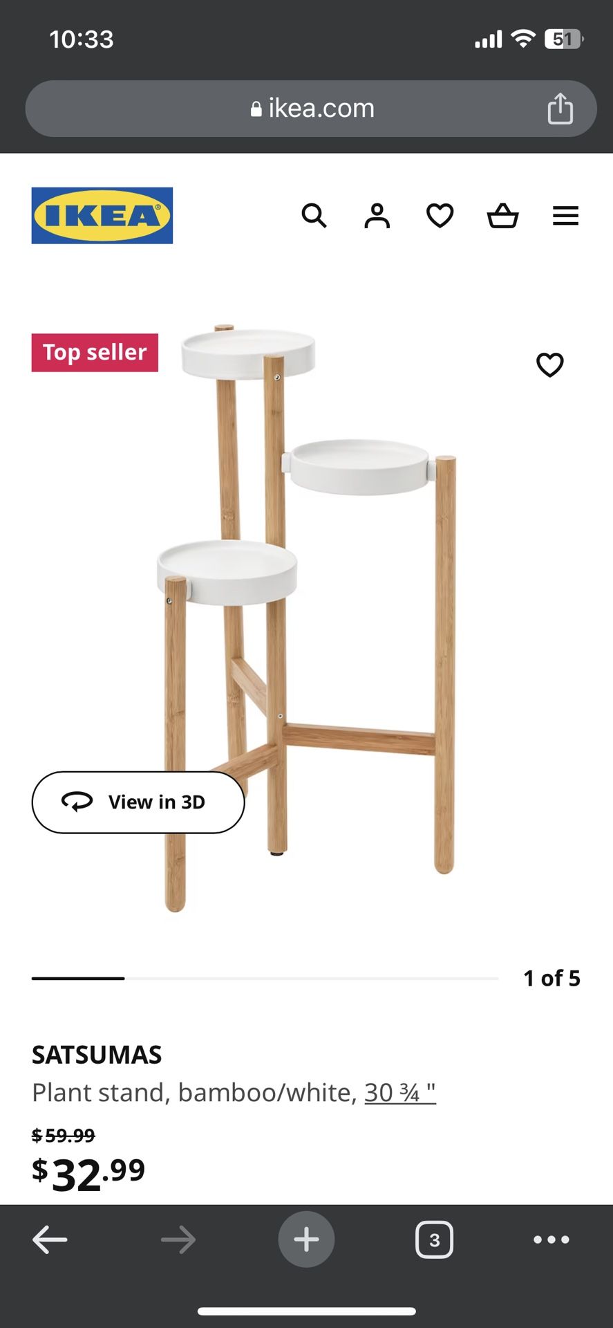 Ikea Plant Stand 