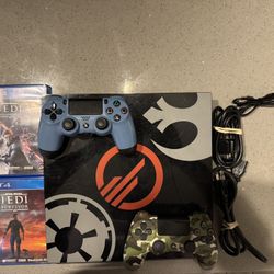 PS4 Pro Star Wars Edition + SSD 1TB + 2 Games + 2 Controllers